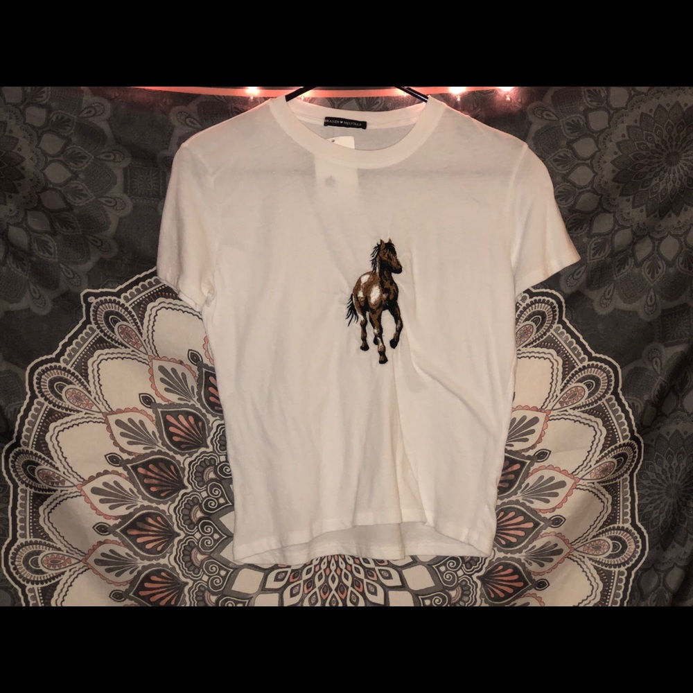BNWT brandy horse embroidered shirt
